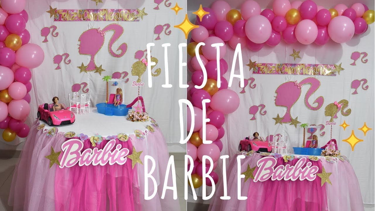 Decoración fiesta temática Barbie