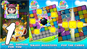 Cube Blast Gameplay Walkthrough #1 - level 1 ~ 11 (Android, IOS)