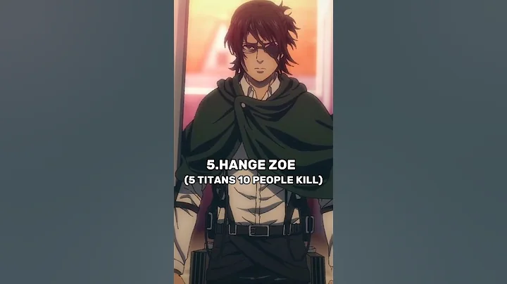 TOP 5 SCOUT REGIMENT MEMEBERS WITH THE MOST KILLS RANKED [ATTACK ON TITAN]