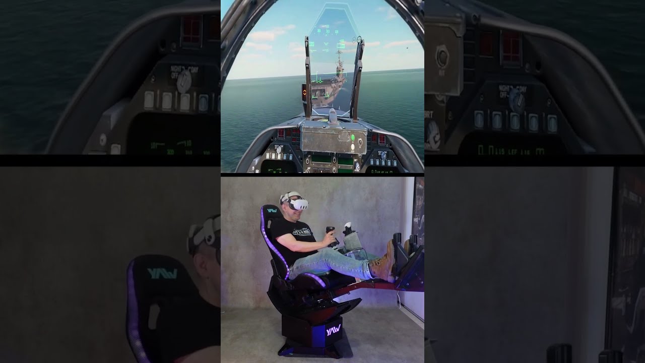 YAW3 Motion Simulator DCS World Carrier Landing Dcs Vrgaming Flight Combat Flightsim