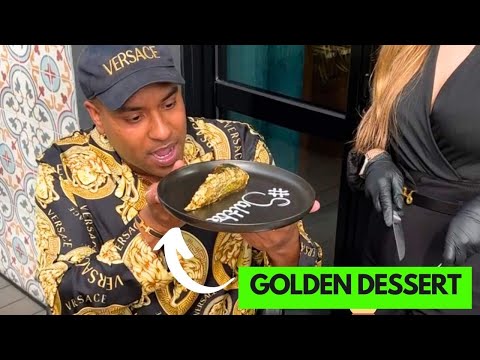 Ordering The Most Expensive Dessert at Salt Bae's! 24 Carat Gold!