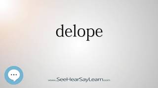 delope - Smart & Obscure English Words Defined 🗣🔊