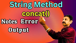Java concat method Notes Output Error Code dry run Syntax Examples
