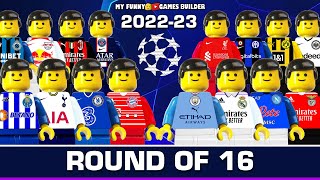 Champions League 2022/23 Round Of 16 • Road To UCL Draw in Lego Football