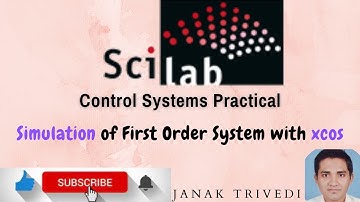 Simulation of first order System with Xcos | #xcos #scilab #controlsystems