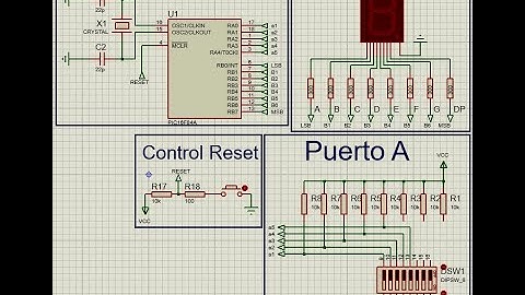 Secuencia con el microcontorlador PIC16f84A