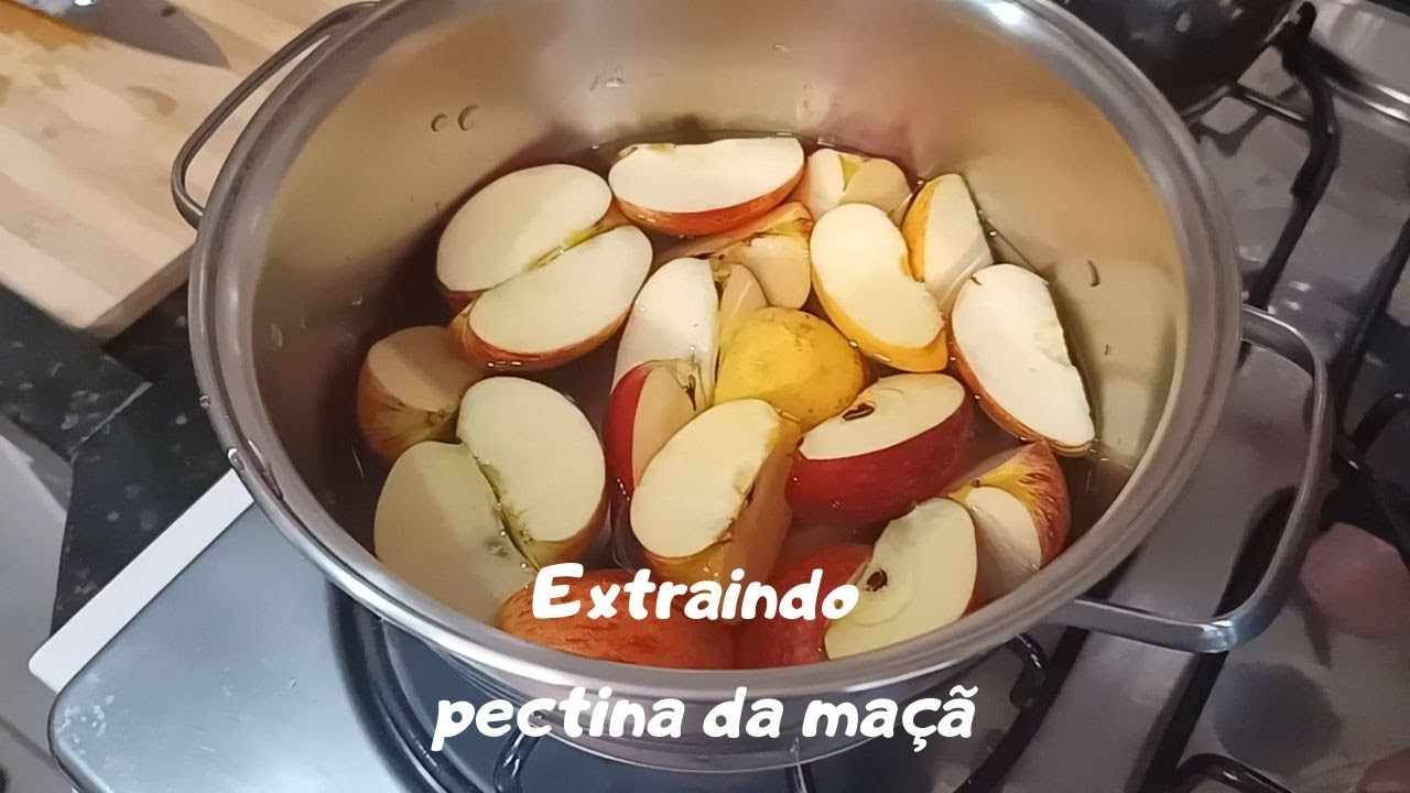 Extraindo PECTINA DA MAÇÃ para fazer Geleia Caseira YouTube