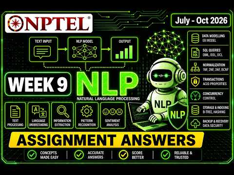NPTEL Natural Language Processing (NLP) |Week 9 Assignment Answers 2026 | Accurate Answers | #nlp