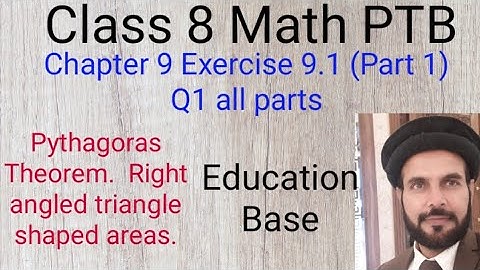 Class 8 Math Chapter 9 Exercise 9.1 part 1 ( Q1 complete)