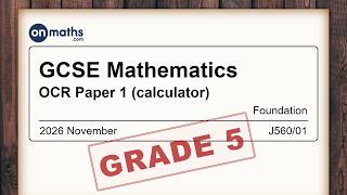 [Paper 1] Maths GCSE Foundation *Best Guess* 2026 November Predicted Paper - OCR