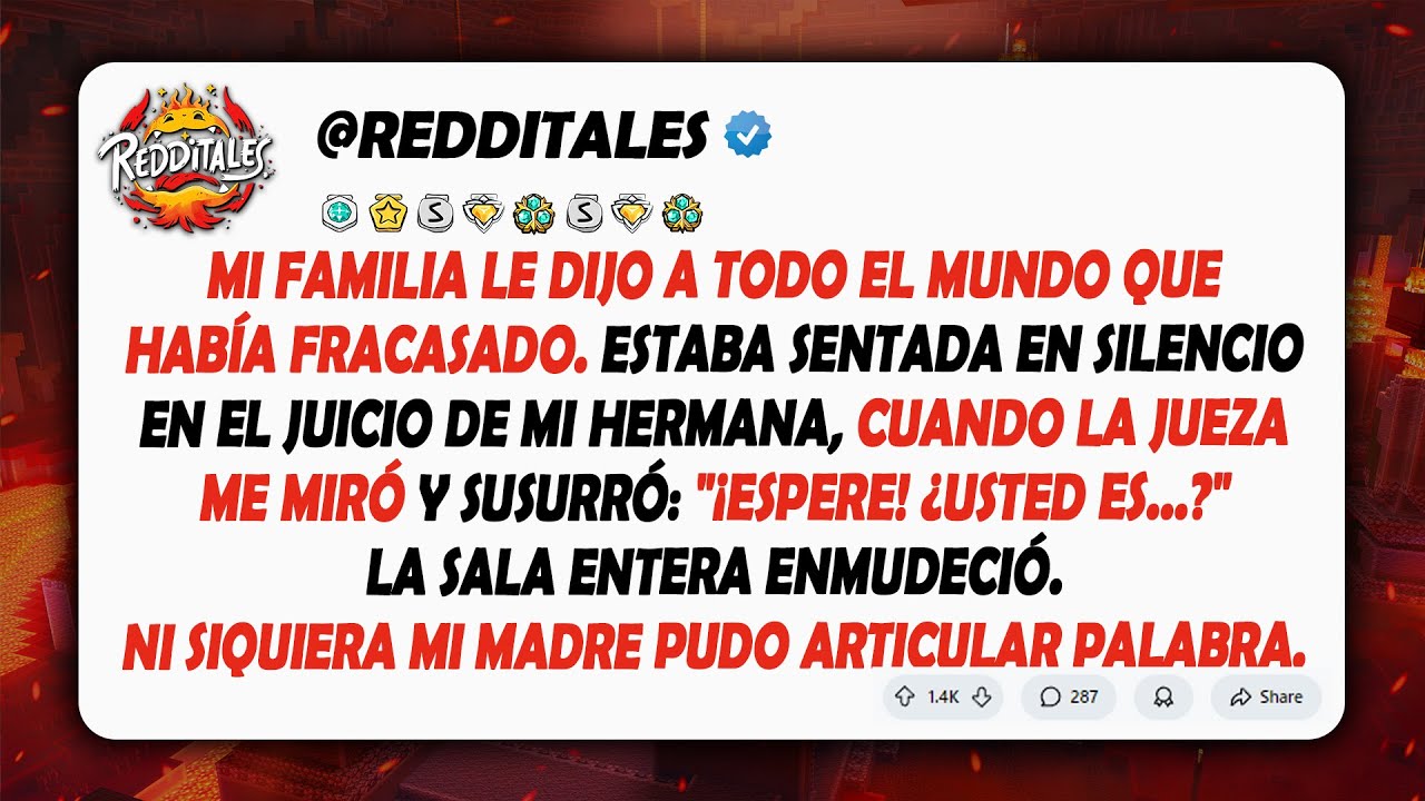 La familia dijo que fracasé, luego el juez de mi hermana me miró: 