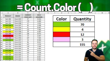 How to Count Cell Colors in Excel with a Formula | Count Colored Cells | 2 Methods
