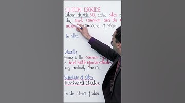 PGC Lectures-Inter Part II-Punjab Board- Chemistry - Chapter 03 - Silicon Dioxide