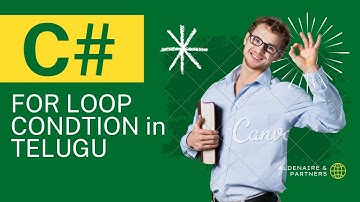 for loop Condion  Mastering While Loop Conditions in C# - A Comprehensive Tutorial in telugu