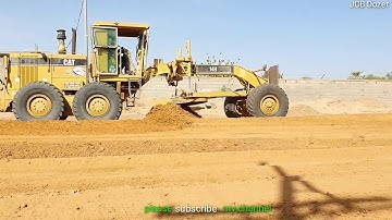 Caterpillar Motor Grader  Amazing Working On New Road Planet Construction ।JCB Dozer