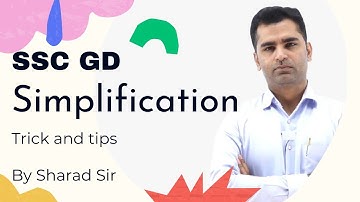 Simplification Ticks in Maths | SSC GD | SSC CGL | CPO | Ex. Sub Inspector Sharad Sir Maths | Part 2