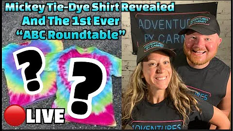 LIVE: Mickey Tie-Dye Reveal & First Ever ABC Roundtable with Friends! Live From Our Home!