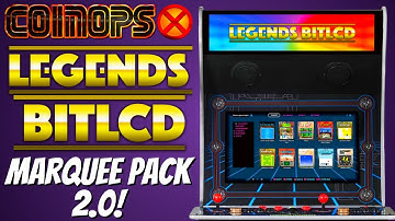 CoinOpsX BitLCD Marquee Pack 2.0! EVERY MARQUEE IS HERE!  How To Install!