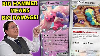 Tinkaton ex does MASSIVE DAMAGE With the Help of the NEW Dudunsparce!