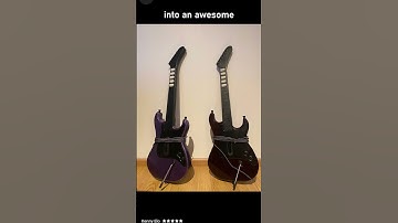 SOLDERLESS RGB LED Mech Fret Mod for Guitar Hero Controllers!!  #clonehero #guitarhero #shorts