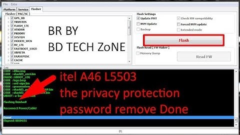 Itel L5503 (A46) / Itel W5503 (Alpha) SPD CPU privacy protection password remove Done