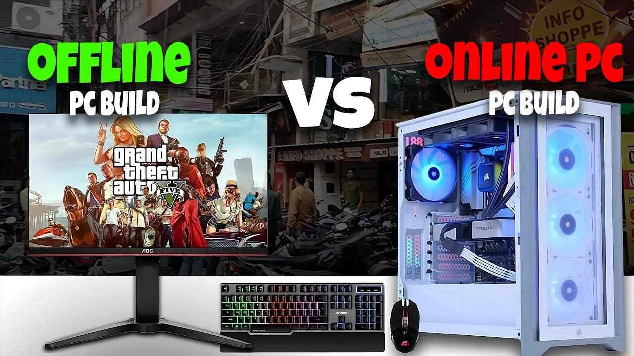 Offline Pc Build VS Online Pc Build || I visit offline Pc market for ...