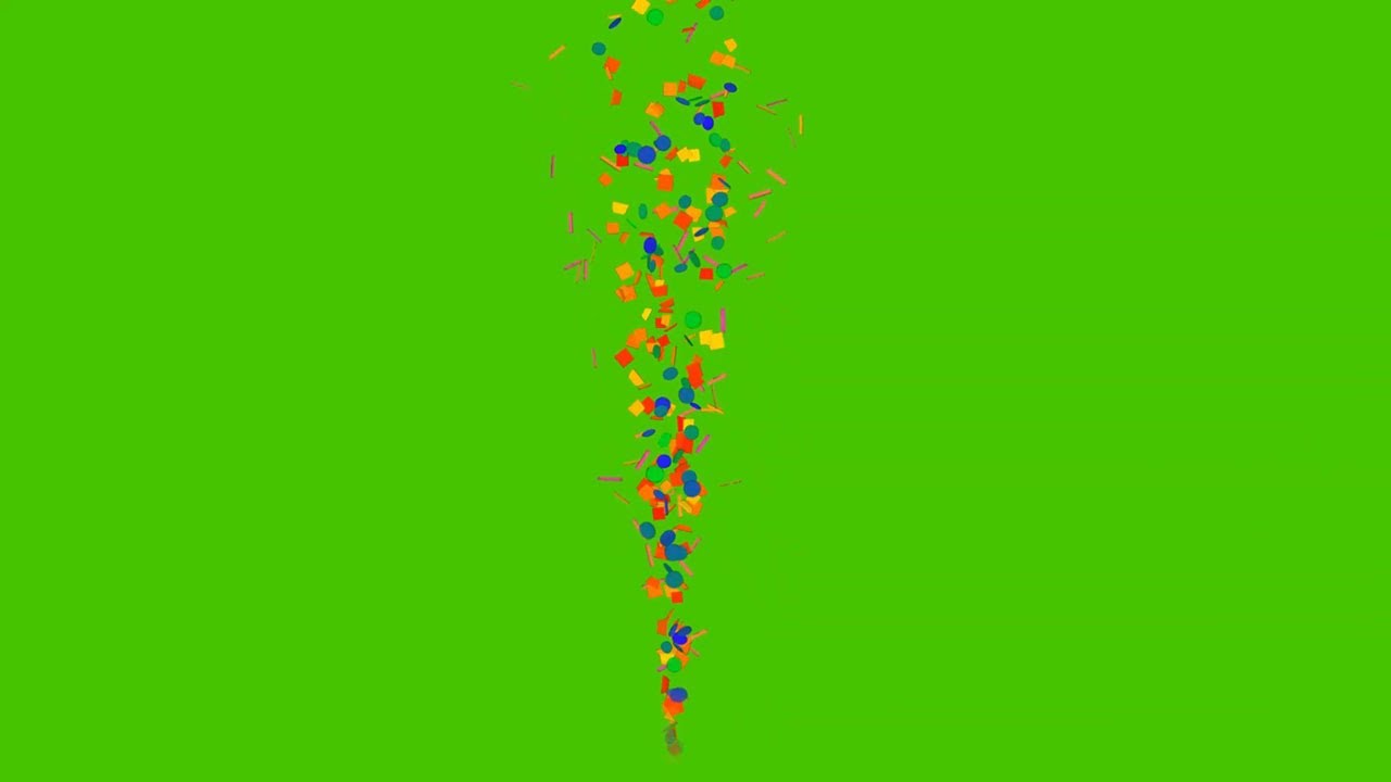 Confetti Fountain Green Screen Effects Free Download HD 1080p