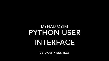 DynamoBIM Python Beginner User Interface