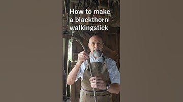 How to make a blackthorn walkingstick