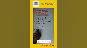 13768 - Round The Number To Nearest Hundred // #shorts #approximations #freeknowledge #cbsc