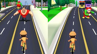 Little Singham Cycle Race Gameplay !! Very Interesting Game #Shorts screenshot 3