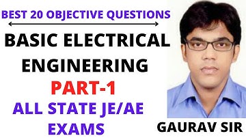 BASIC ELECTRICAL ENGINEERING OBJECTIVE QUESTIONS || BEE MCQII bee objective questions PART -1