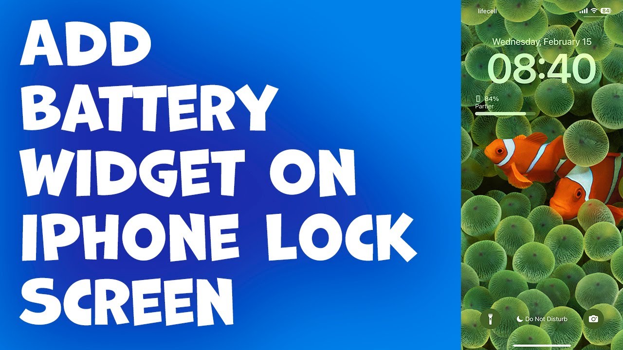 How To Add Battery Widget On IPhone Lock Screen YouTube
