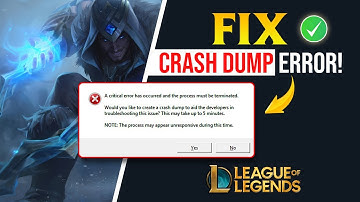 How to Fix System Error Crash Dump in League of Legends | LOL System Error Crash Dump