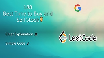 Best Time to Buy and Sell Stock IV | Dynamic Programming | Python | LeetCode 188