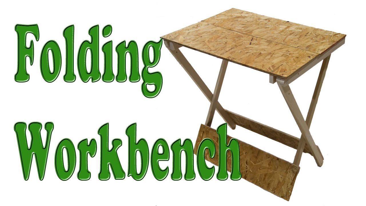 How To Make A Folding Table / Woodworking Project - YouTube