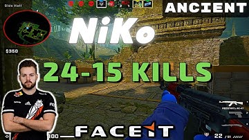 CSGO POV NiKo (24-15) (Ancient) 𝙒𝙞𝙣 (16-10) / Faceit 30.10.2022