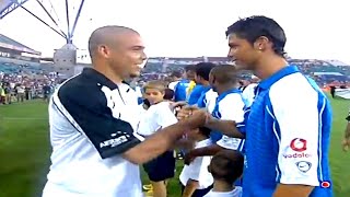 When Cristiano Ronaldo Met Ronaldo For The First Time - (Figo XI All Stars Charity Match) 2005