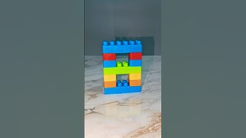 Satisfying Diy Building Blocks Number 8 | ASMR sound #asmr #buildingblocks #diy #shorts #shortvideo