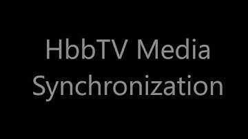 HbbTV Media Synchronization