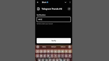 Telegram Trends #3 Blum Video Code | Blum Today Verification Keyword Telegram Trends #3