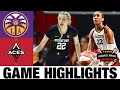 Los angeles sparks vs las vegas aces highlights  women basketball  2024 wnba