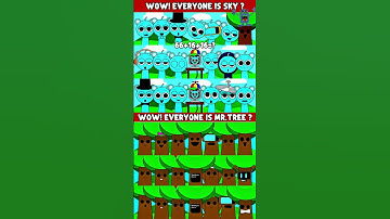 WOW! Everyone is Sky ? vs Everyone is Mr.Tree ? #incredibox #sprunkimod #sky  #roblox #mrtree