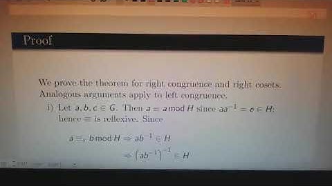 Cosets and Permutation Groups