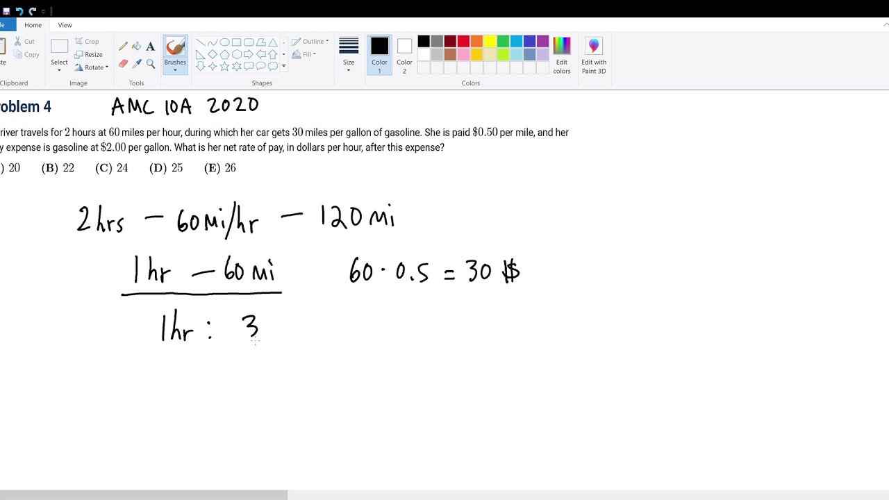 AMC 10A 2020 Problem 4 YouTube amc-10a-2020-problem-4-youtube