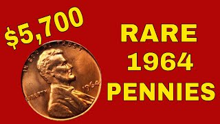 Rare 1964 pennies worth money!  Valuable pennies to look for!