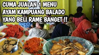 RAMAI BANGET!! AYAM KAMPUANG BALADO PALING NIKMAT, LUDES DALAM 4 JAM !! Kuliner Sumatera Barat