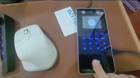 Cách lắp và cài đặt máy chấm công khuôn mặt