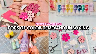 Pops of color Unboxing, Demo and Review, 7 tips for beginner Crafters for National Scrapbooking Day