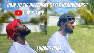 How To Tie Different Style HeadWraps!!